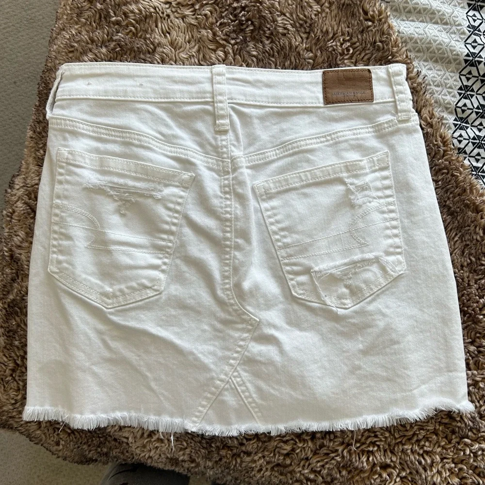 White Denim Skirt AE - Picture 2 of 5